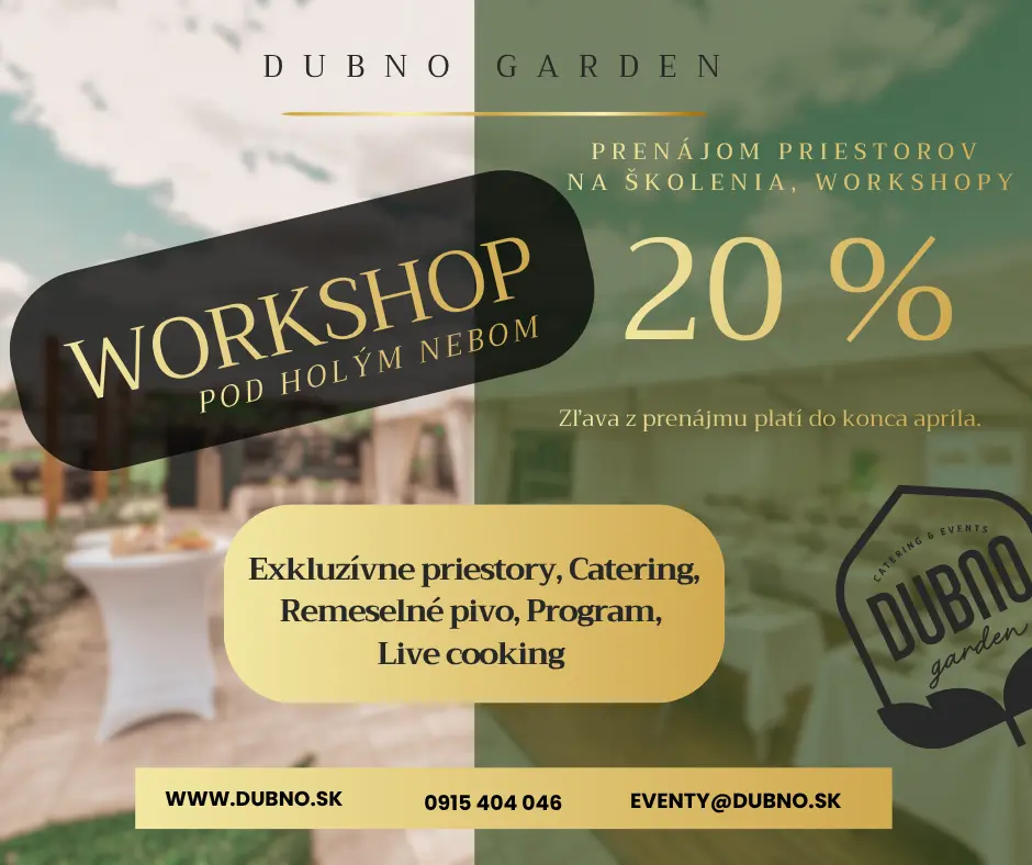 JARNÁ WORKSHOPOVÁ PONUKA S 20 % ZĽAVOU